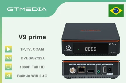 GTMEDIA New V9 Prime Set Top Box TV Receiver Support DVB-S/S2/S2X IKS Ccam M3U Most Stable Free For Life TV Box With Brasil CH
GTMEDIA New V9 Prime Set Top Box TV Receiver Support DVB-S/S2/S2X IKS Ccam M3U Most Stable Free For Life TV Box With Brasil CH