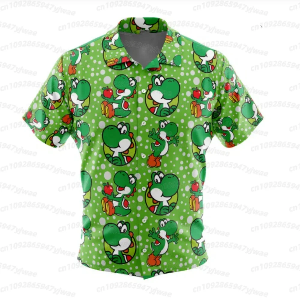 2026 Mens Casual 3d Green Yoshi Hawaiian Short Sleeve Lapel Shirt Tops Men's Casual Hawaii Shirts For Summer Daily Wear Shirts
2026 Mens Casual 3d Green Yoshi Hawaiian Short Sleeve Lapel Shirt Tops Men's Casual Hawaii Shirts For Summer Daily Wear Shirts