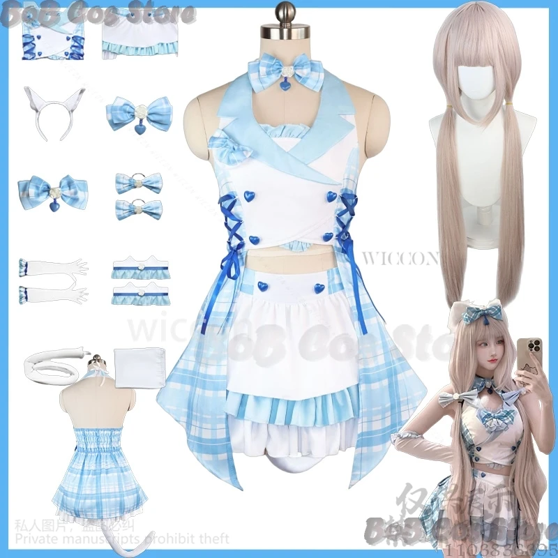 Game Nekopara Cosplay Vanilla Blue Idol Kawaii Dress Maid Lolita Jirai Kei Girls Performance Carnival Outfit Cos Suit Customized
Game Nekopara Cosplay Vanilla Blue Idol Kawaii Dress Maid Lolita Jirai Kei Girls Performance Carnival Outfit Cos Suit Customized