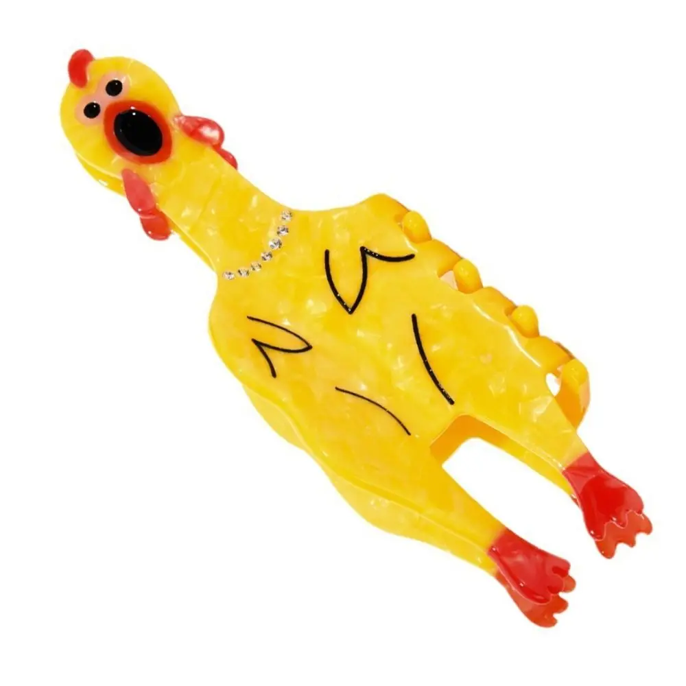 Acetate Yellow Scared Rooster Hair Clip Cartoon Modern Stylish Hair Accessories Hairgrip Fun Animal Hair Claw for Women Girls
Acetate Yellow Scared Rooster Hair Clip Cartoon Modern Stylish Hair Accessories Hairgrip Fun Animal Hair Claw for Women Girls