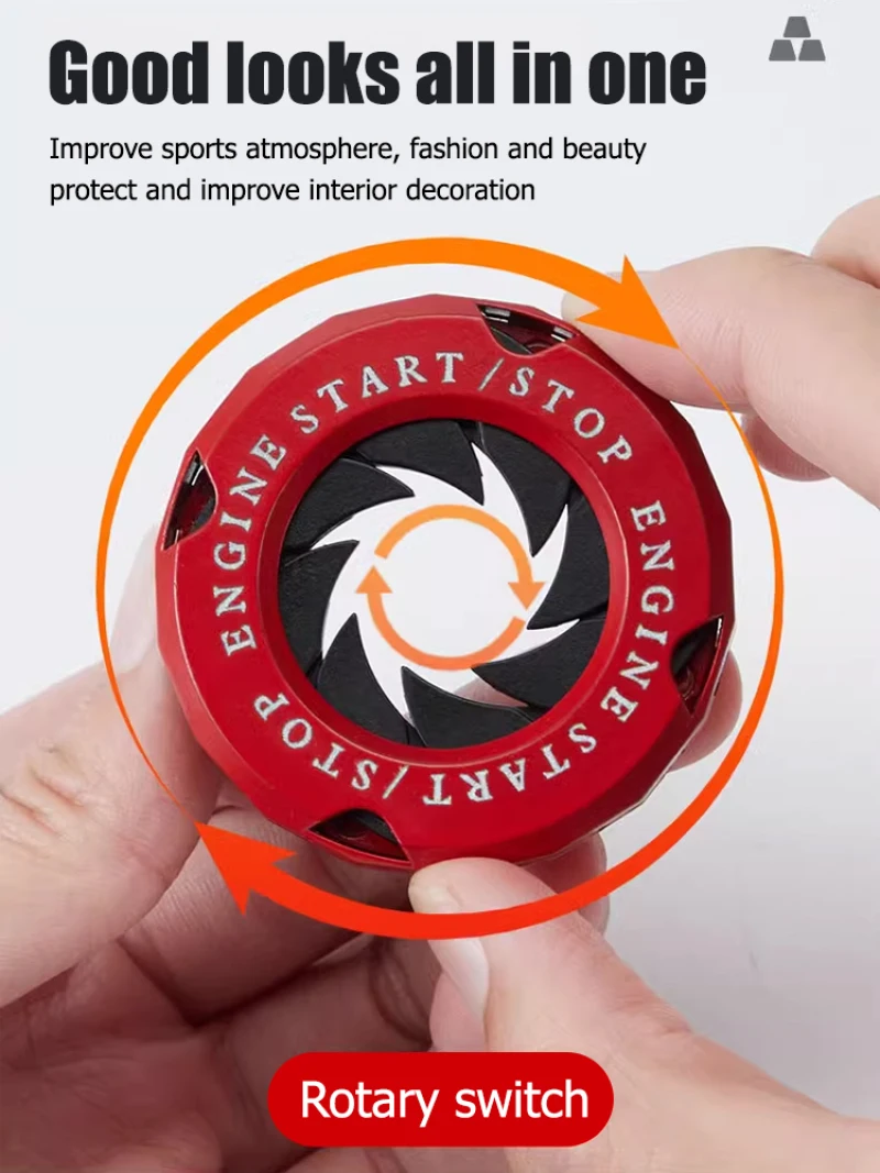 Car Push Button Start Decorative Cover Rotating Round ABS Modified Ignition Button Protective Cover Motorcycle Starter Ring
Car Push Button Start Decorative Cover Rotating Round ABS Modified Ignition Button Protective Cover Motorcycle Starter Ring