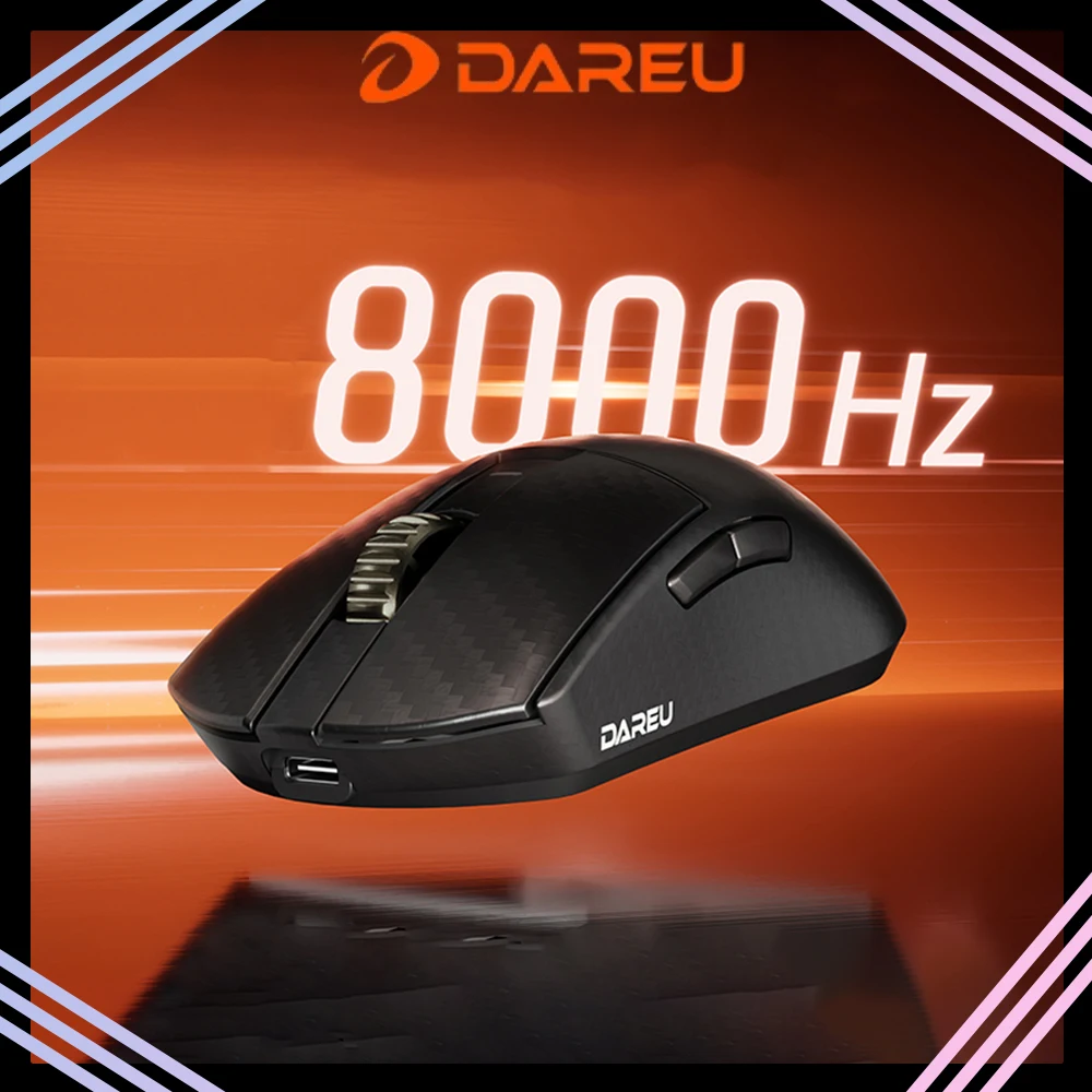 Dareu A950Ultra Wireless Mouse Tri Mode Mouse 8000Hz Polling Rate Carbon Fibre Lightweight Gaming Mice Gamer PC Accessories
Dareu A950Ultra Wireless Mouse Tri Mode Mouse 8000Hz Polling Rate Carbon Fibre Lightweight Gaming Mice Gamer PC Accessories