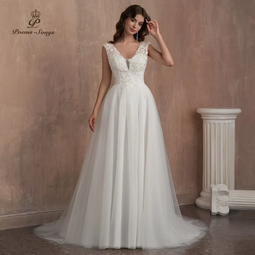 Customized Elegant Brides wedding dresses gala bridal gown sleeveless vestidos de novia wedding ceremony dress Boho Bride Gown
Customized Elegant Brides wedding dresses gala bridal gown sleeveless vestidos de novia wedding ceremony dress Boho Bride Gown