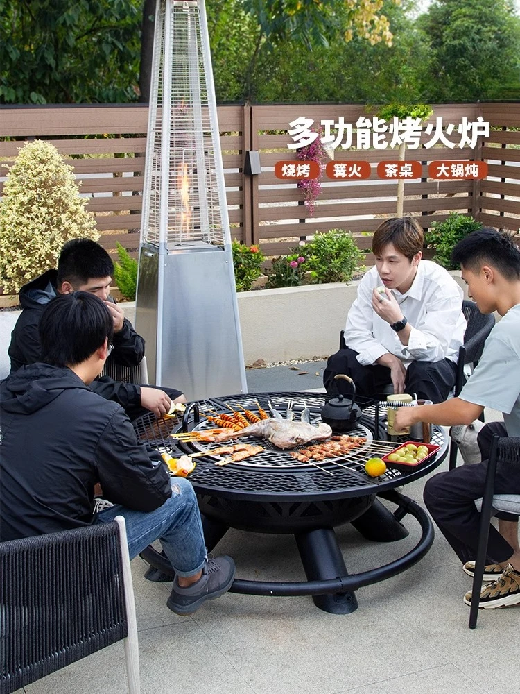 Outdoor Artisan BBQ Grill Household Garden BBQ Grill Outdoor Firewood Stove Fireplace Tea Boiling Bonfire Basin Grill Table
Outdoor Artisan BBQ Grill Household Garden BBQ Grill Outdoor Firewood Stove Fireplace Tea Boiling Bonfire Basin Grill Table