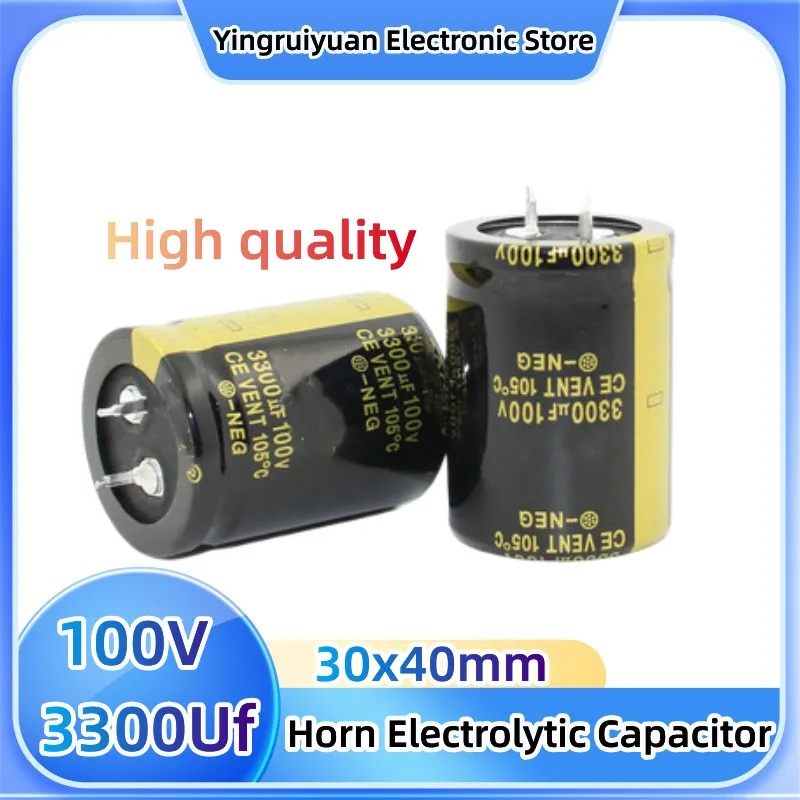 2PCS 100V3300Uf Horn Electrolytic Capacitor100V3300Uf Audio Power Amplifier Power Supply 30X40mm 100V3300Uf
2PCS 100V3300Uf Horn Electrolytic Capacitor100V3300Uf Audio Power Amplifier Power Supply 30X40mm 100V3300Uf