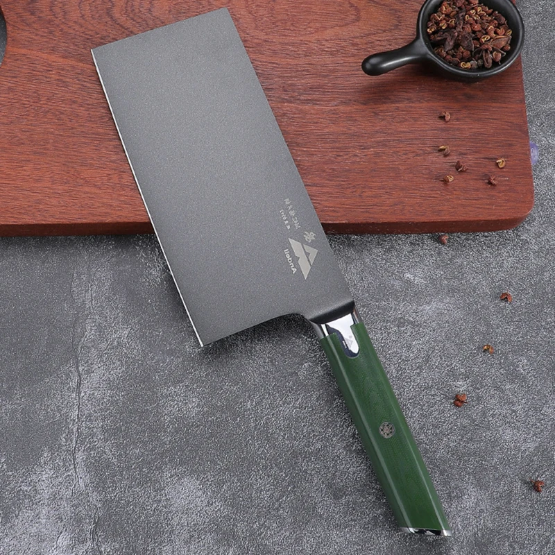 7 Inch Chinese Chef Knife M42 Steel Blade G10 Handle Sharp Slicing Cleaver Messer Kitchen Knife For Cutting Vegetables And Meat
7 Inch Chinese Chef Knife M42 Steel Blade G10 Handle Sharp Slicing Cleaver Messer Kitchen Knife For Cutting Vegetables And Meat