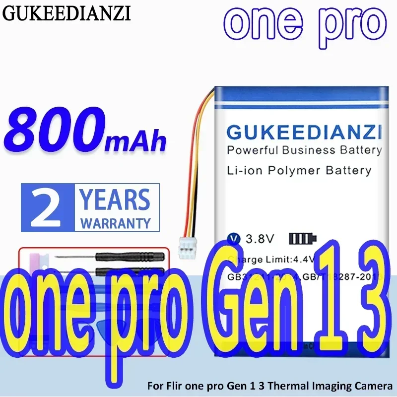 High Capacity GUKEEDIANZI Battery 800mAh For Flir one pro Gen 1 3 Thermal Imaging Camera
High Capacity GUKEEDIANZI Battery 800mAh For Flir one pro Gen 1 3 Thermal Imaging Camera
