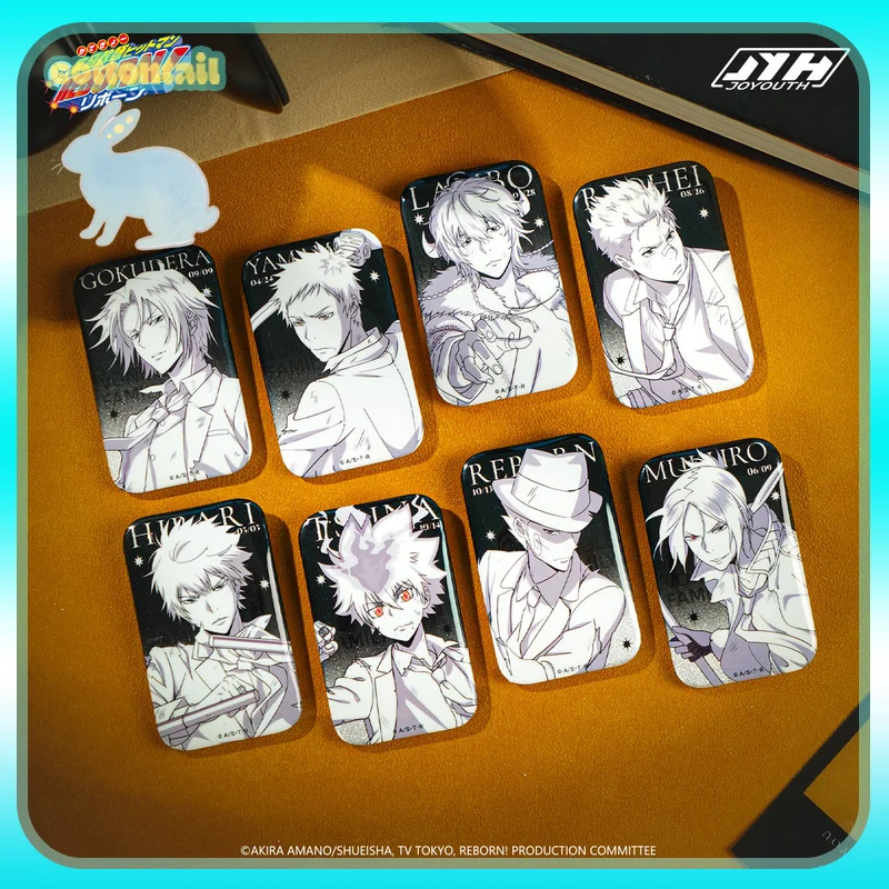 Original Hitman Reborn Line Art Square Badge Tinplate Badge Blind Box Kyoya Hibari Peripheral Ornament Acg Goods Collect Toys
Original Hitman Reborn Line Art Square Badge Tinplate Badge Blind Box Kyoya Hibari Peripheral Ornament Acg Goods Collect Toys