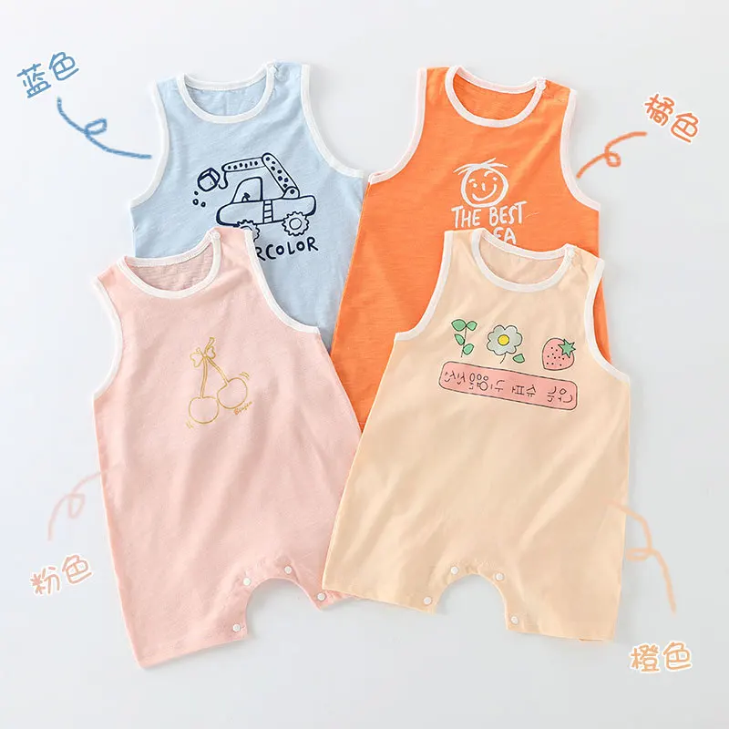 Jenny&Dave Baby Tank Top Romper Sleeveless 2023 Summer Wear Breathable Pure Cotton Summer Bodysuit Male and Female Baby Climbing
Jenny&Dave Baby Tank Top Romper Sleeveless 2023 Summer Wear Breathable Pure Cotton Summer Bodysuit Male and Female Baby Climbing