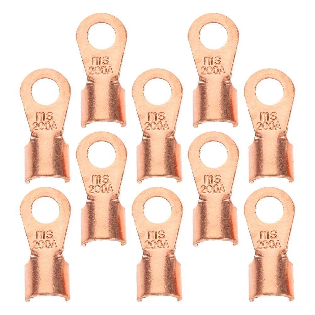 10 Pcs Copper Nose Joint Cable End Crimps Circular Terminal Terminals Connectors Lugs for Wiring
10 Pcs Copper Nose Joint Cable End Crimps Circular Terminal Terminals Connectors Lugs for Wiring