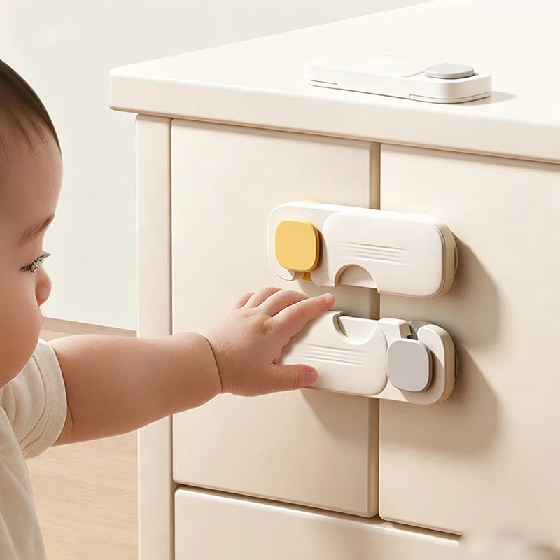 2PCS Cabinet Door Locks for Baby Proofing and Child Safety Cabinet Locks with Adhesive for Drawer Cupboards Fridge Closet
2PCS Cabinet Door Locks for Baby Proofing and Child Safety Cabinet Locks with Adhesive for Drawer Cupboards Fridge Closet