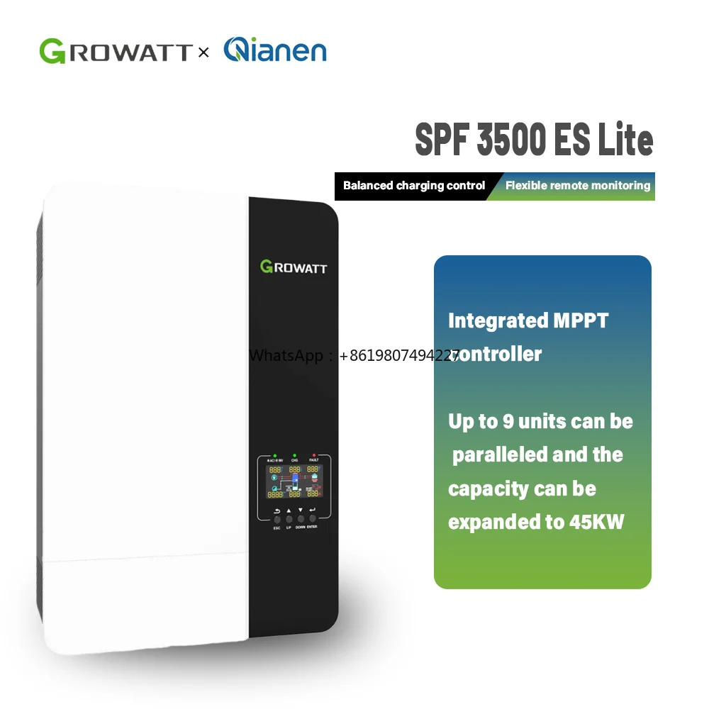 SPF 3500ES 3500W 3.5kw Solar Power System Complete Off-Grid Single Phase Solar Battery Inverter
SPF 3500ES 3500W 3.5kw Solar Power System Complete Off-Grid Single Phase Solar Battery Inverter