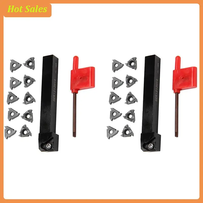 AA05 2Pc Ser1212h16 Cnc Boring Bar Holder +20Pcs 16Er Ag60 Turning Inserts With Wrench For Lathe Turning Tool Set
AA05 2Pc Ser1212h16 Cnc Boring Bar Holder +20Pcs 16Er Ag60 Turning Inserts With Wrench For Lathe Turning Tool Set