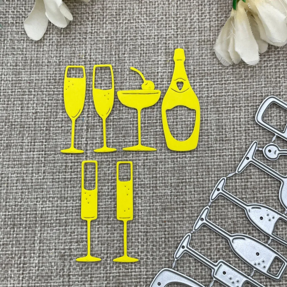 Новые металлические вырубные штампы и трафареты для винных бокалов и бутылок, для скрапбукинга, декоративного рукоделия, шаблоны для вырезания.
Новые металлические вырубные штампы и трафареты для винных бокалов и бутылок, для скрапбукинга, декоративного рукоделия, шаблоны для вырезания.