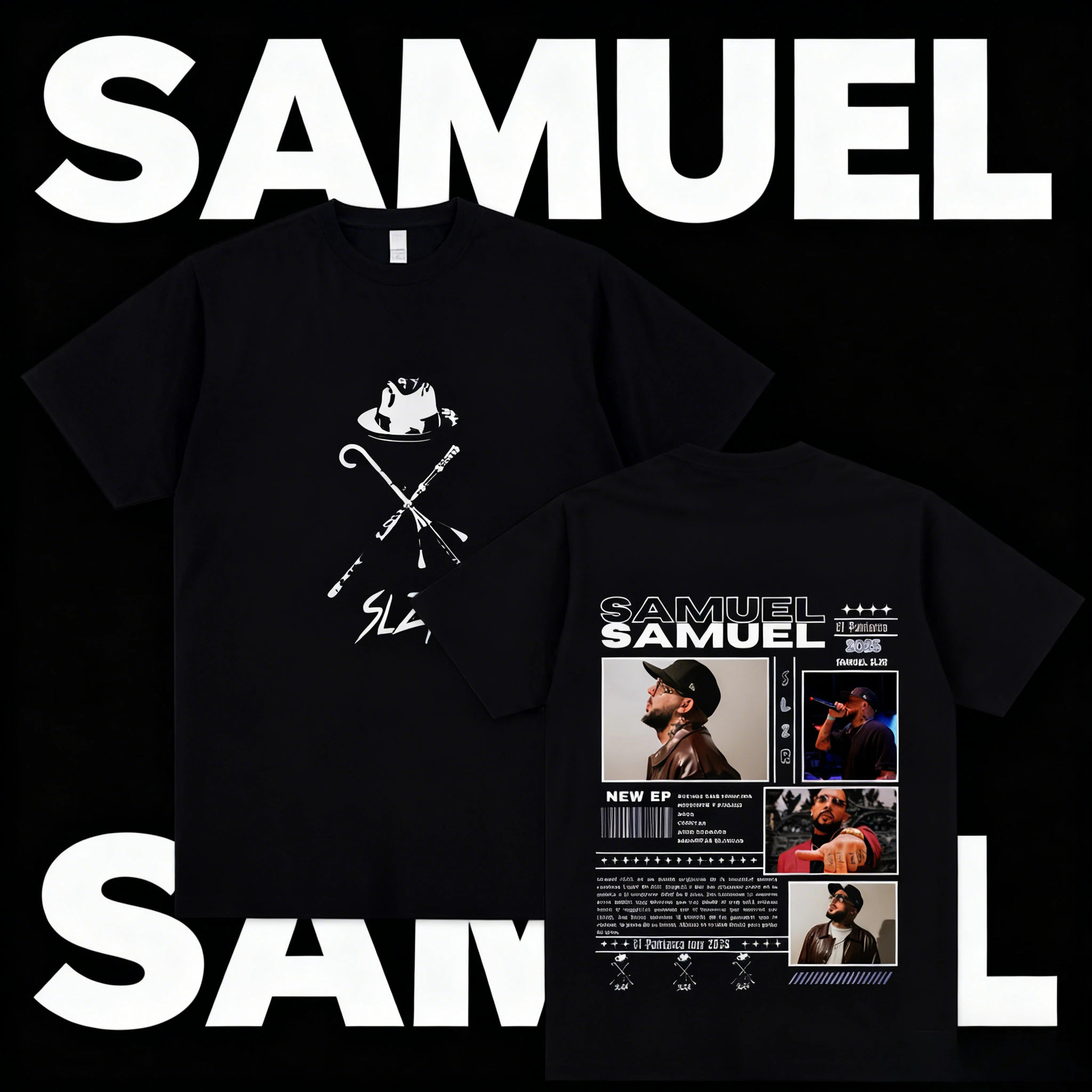 Samuel Slzr Rapper Tour Men's and Women's Fashion Round-neck Hip-hop 2025-26 Summer Pure Cotton 100% Printed Loose T-shirt
Samuel Slzr Rapper Tour Men's and Women's Fashion Round-neck Hip-hop 2025-26 Summer Pure Cotton 100% Printed Loose T-shirt