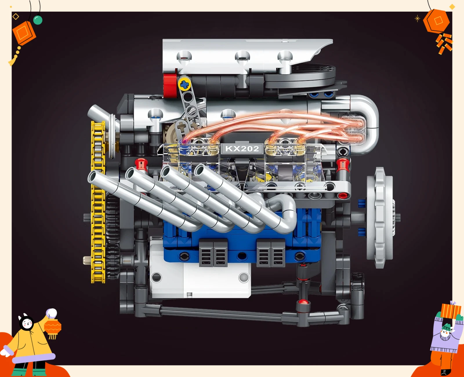 Новый набор для сборки двигателя V8 из 665 деталей, модель спортивного автомобиля, конструктор-головоломка, развивающий практические навыки
Новый набор для сборки двигателя V8 из 665 деталей, модель спортивного автомобиля, конструктор-головоломка, развивающий практические навыки