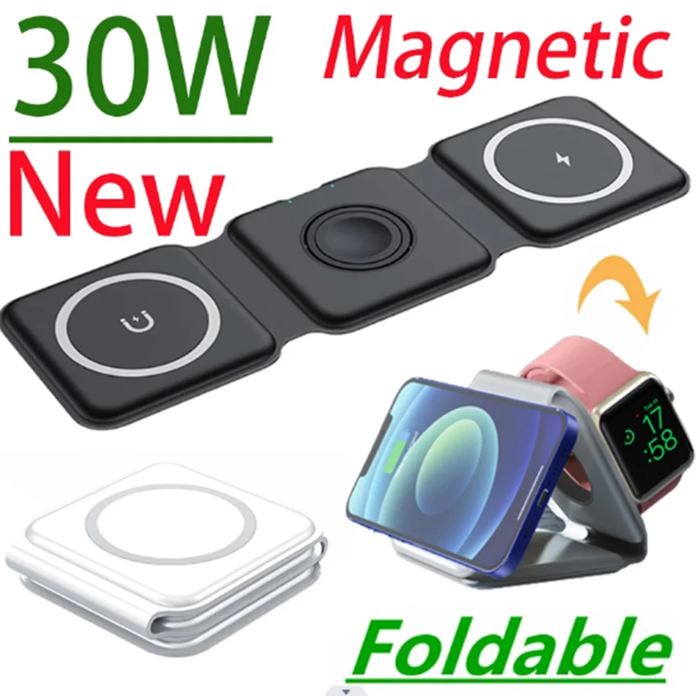 Magnetic 3 in 1 Fast Wireless Charger 15W Foldable Charging Station for LG G9 G7 G8 G6 V30 V50 V40 iWatch 8 7 SE AirPods Pro 2
Magnetic 3 in 1 Fast Wireless Charger 15W Foldable Charging Station for LG G9 G7 G8 G6 V30 V50 V40 iWatch 8 7 SE AirPods Pro 2