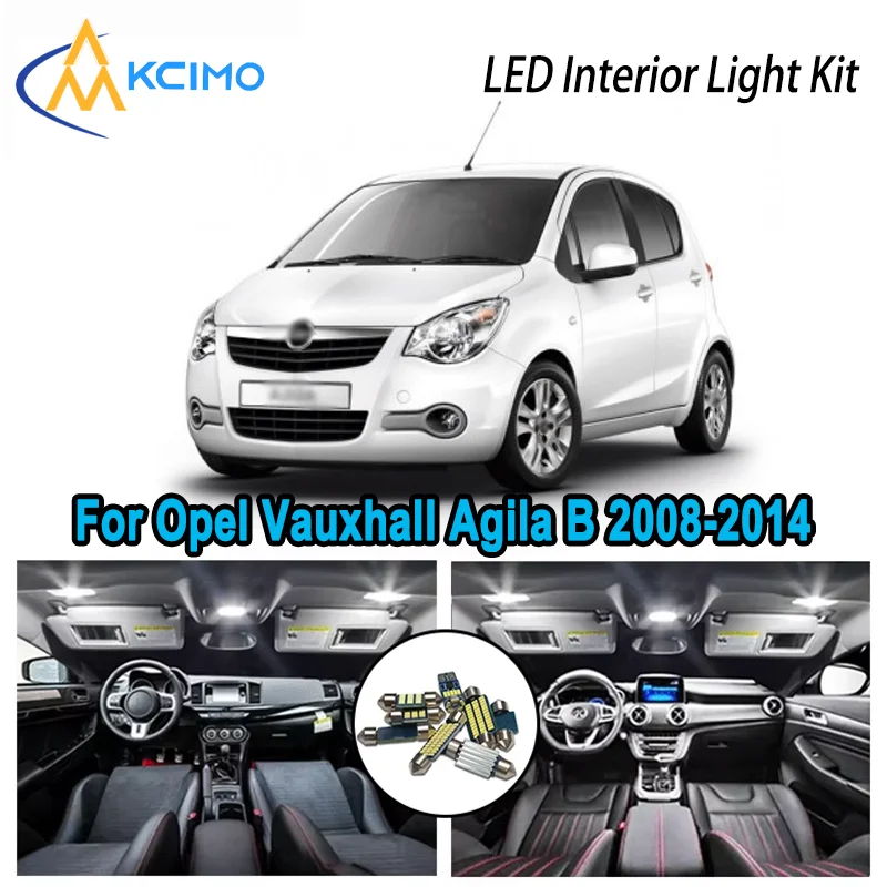 For Opel Vauxhall Agila B 2008-2014 2009 2010 Premium Bright LED Interior Dome Map Trunk Light Kit Car Led Lamps Canbus No Error
For Opel Vauxhall Agila B 2008-2014 2009 2010 Premium Bright LED Interior Dome Map Trunk Light Kit Car Led Lamps Canbus No Error