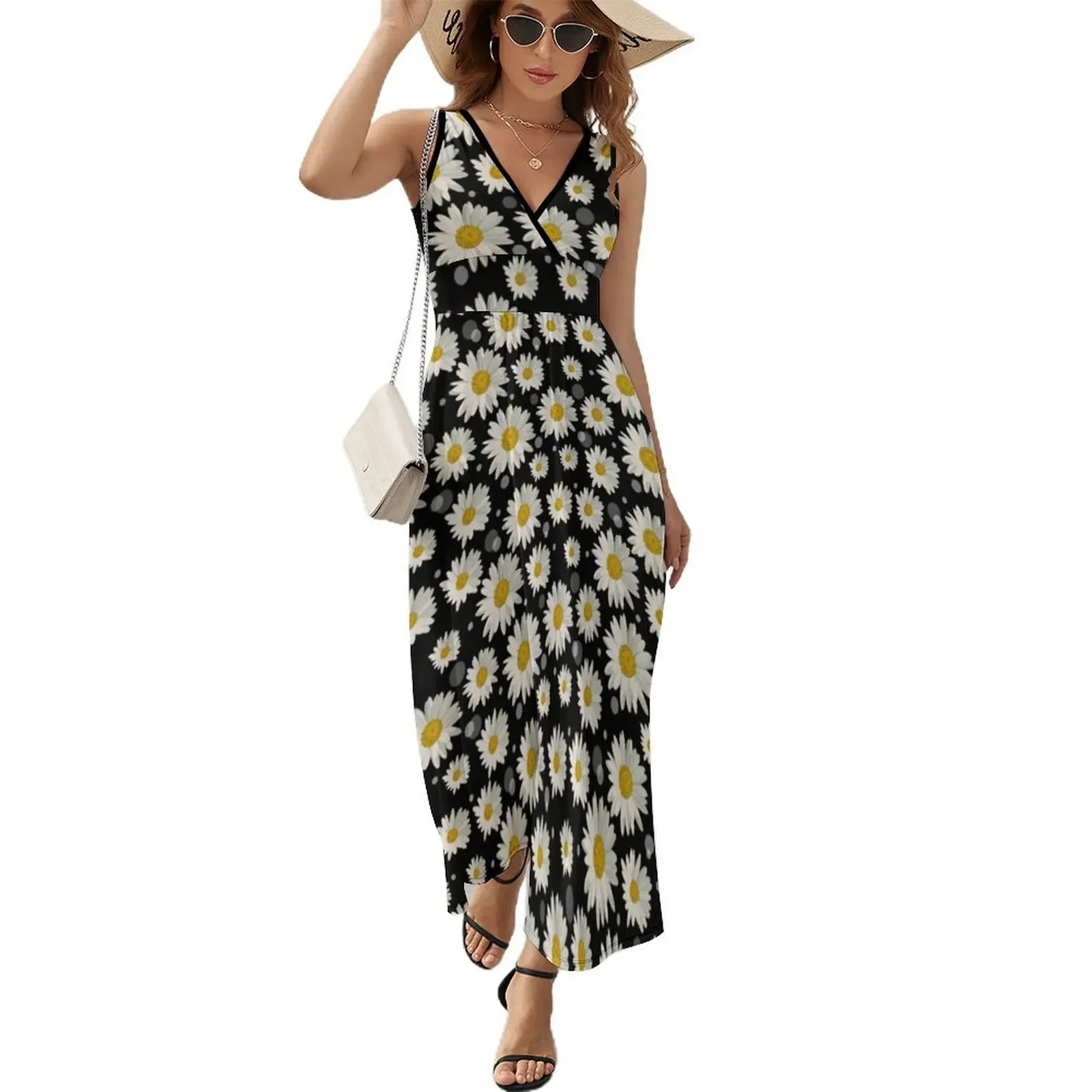 White daisies and circles Sleeveless Dress dresses for women 2025 Dress for pregnant women Dress
White daisies and circles Sleeveless Dress dresses for women 2025 Dress for pregnant women Dress