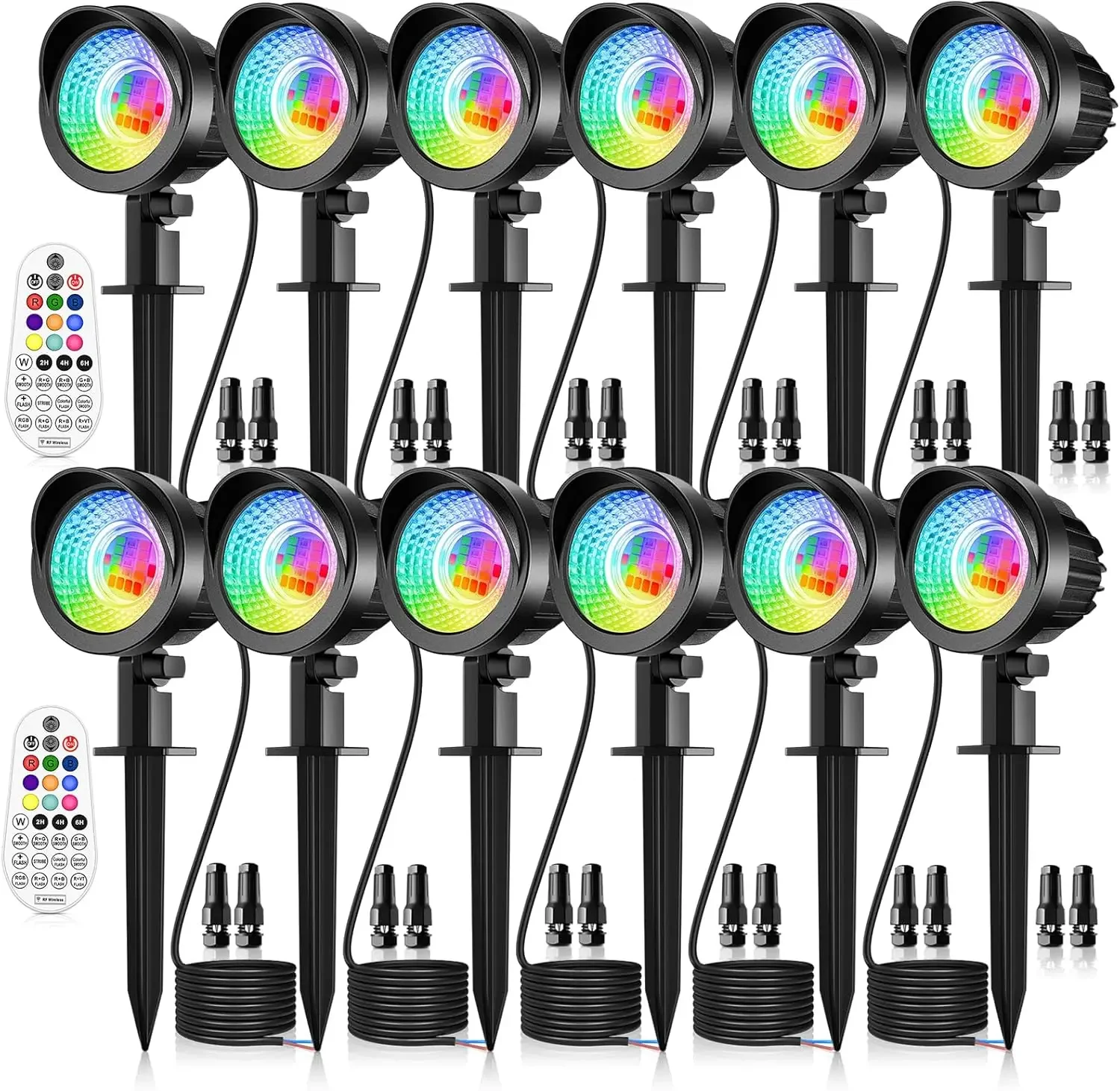 15W RGB Landscape Lights 12V 24V Low Voltage Landscape Lighting RGBW Color Changing IP66 Waterproof Outdoor Spot Lights with
15W RGB Landscape Lights 12V 24V Low Voltage Landscape Lighting RGBW Color Changing IP66 Waterproof Outdoor Spot Lights with