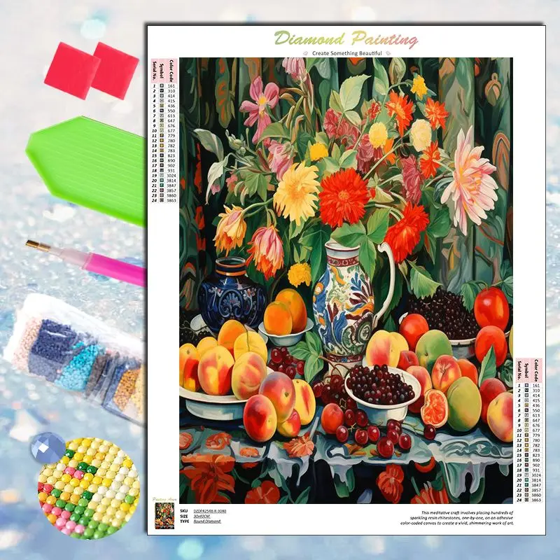 CHENISTORY 5D DIY Diamond Painting Fruit Full Square Round Diamond Embroidery Dreamcatcher Mosaic Flower Home Decoration
CHENISTORY 5D DIY Diamond Painting Fruit Full Square Round Diamond Embroidery Dreamcatcher Mosaic Flower Home Decoration