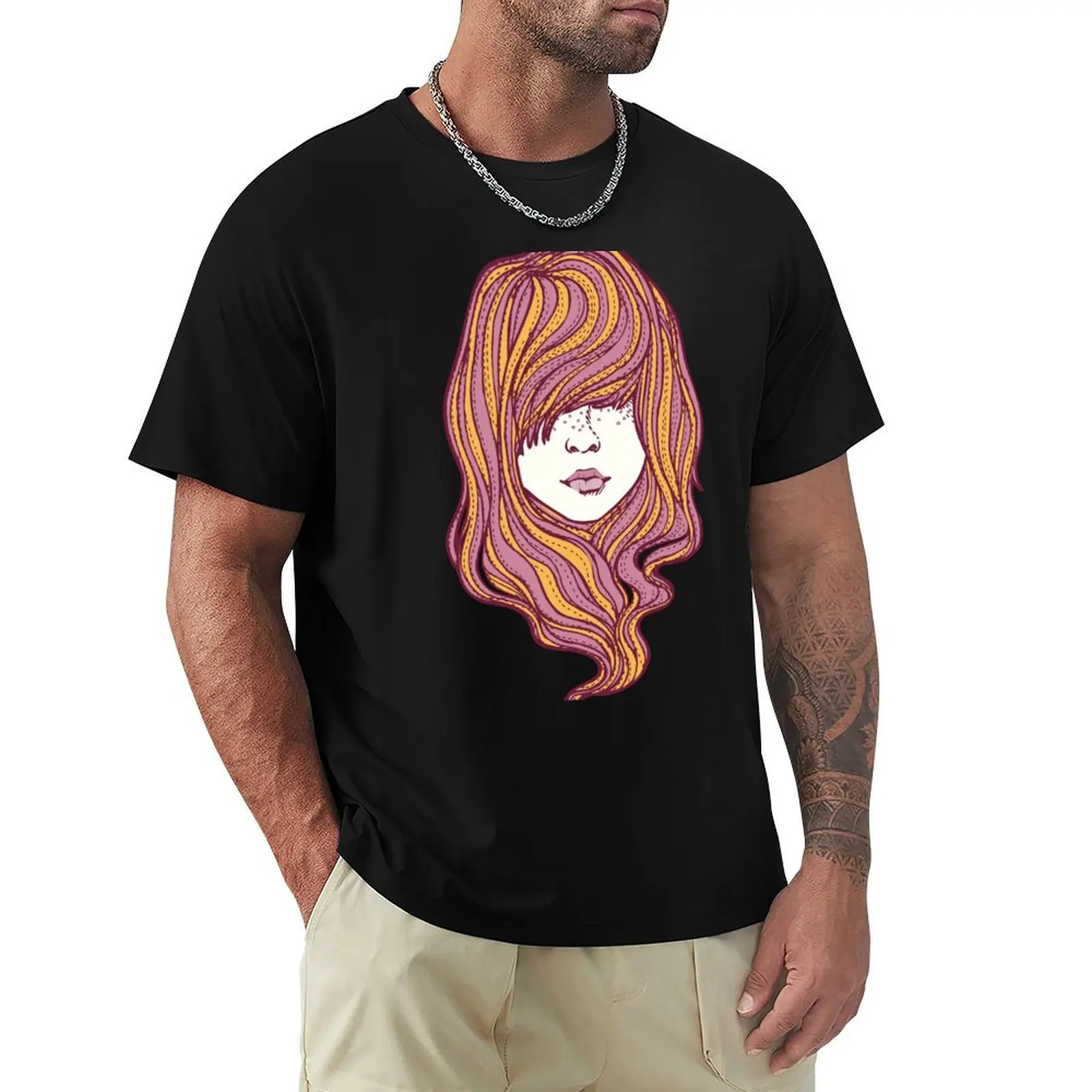 Her hair T-Shirt Trend Art Print T-Shirt
Her hair T-Shirt Trend Art Print T-Shirt