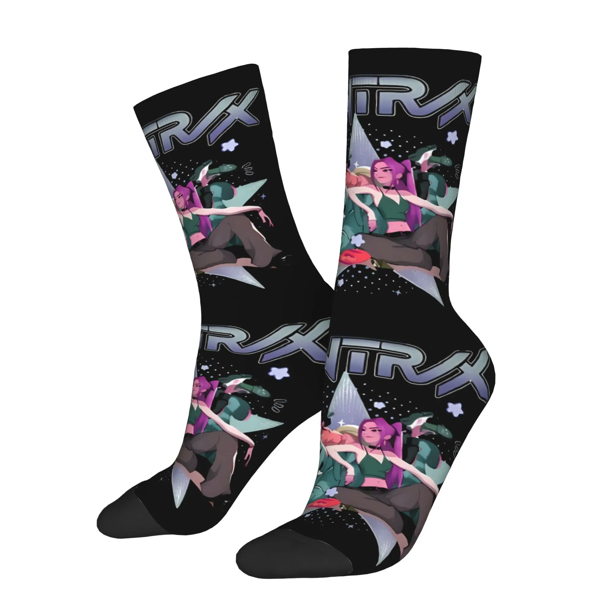 K POP Huntrx Cartoon KPop Demon Hunters Anime Sock Printed Man Polyester Fashion
K POP Huntrx Cartoon KPop Demon Hunters Anime Sock Printed Man Polyester Fashion