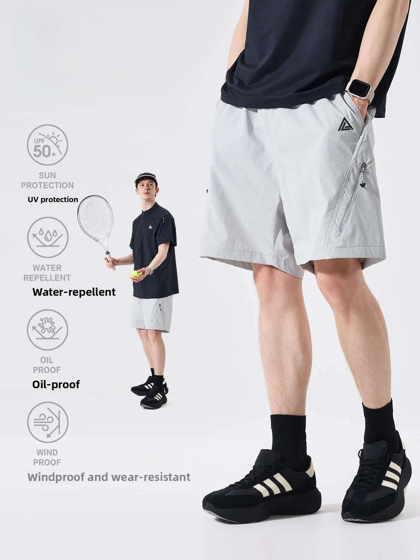 LAZY DAY Outdoor Three-Proof Hiking Shorts Lightweight Casual Men's Summer Sport Five-Quarter Length Workwear Style
LAZY DAY Outdoor Three-Proof Hiking Shorts Lightweight Casual Men's Summer Sport Five-Quarter Length Workwear Style