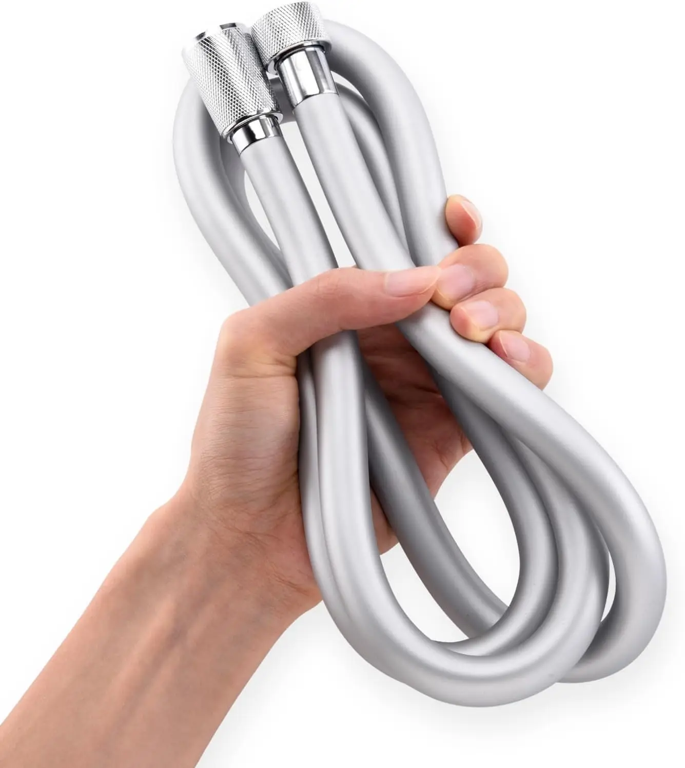 Extra Long Silicone Shower Hose, Anti Winding, Explosion Proof, 59 Inch Silver, for Showerheads, Bidet, Bathing, Toilet, RV
Extra Long Silicone Shower Hose, Anti Winding, Explosion Proof, 59 Inch Silver, for Showerheads, Bidet, Bathing, Toilet, RV