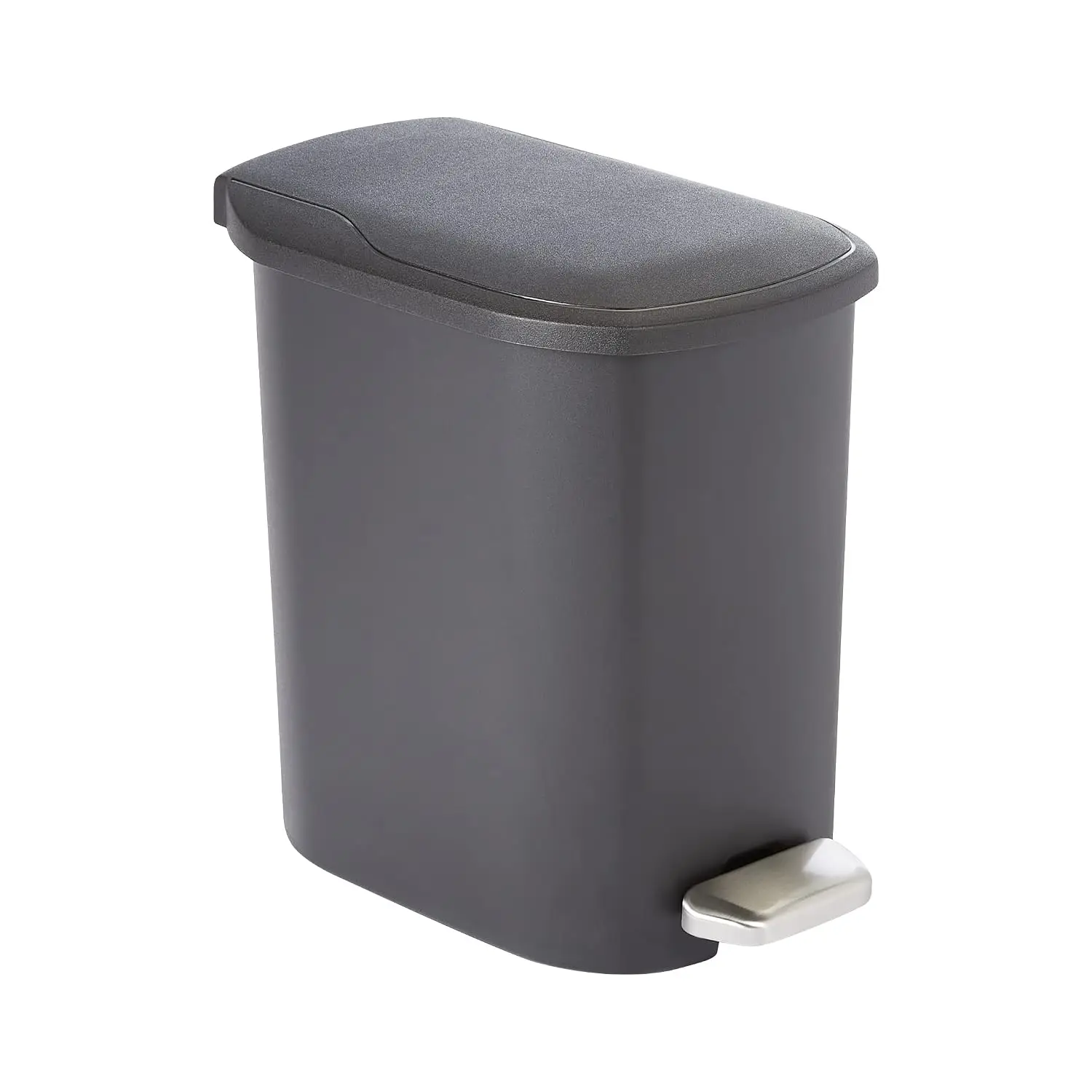 Compact 6L Bathroom Trash Can with Soft-Close Lid, Foot Pedal, Removable Inner Bucket, Black
Compact 6L Bathroom Trash Can with Soft-Close Lid, Foot Pedal, Removable Inner Bucket, Black