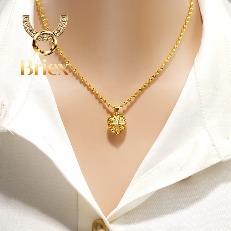 Briex Jewelry Heart Collarbone Chain 24K Gold AU999 Women - Classic style, delicate 24K material, reliable AU999 purity, versati
Briex Jewelry Heart Collarbone Chain 24K Gold AU999 Women - Classic style, delicate 24K material, reliable AU999 purity, versati