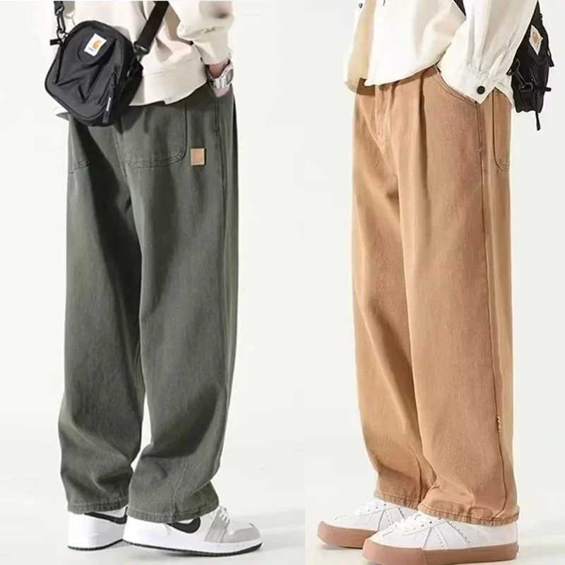 Fashion Brand Wide Leg Pants Men Y2K All-match Pants 5XL-M 2025 Men Green Khaki Joggers Baggy Drawstring Cargo Trousers American
Fashion Brand Wide Leg Pants Men Y2K All-match Pants 5XL-M 2025 Men Green Khaki Joggers Baggy Drawstring Cargo Trousers American