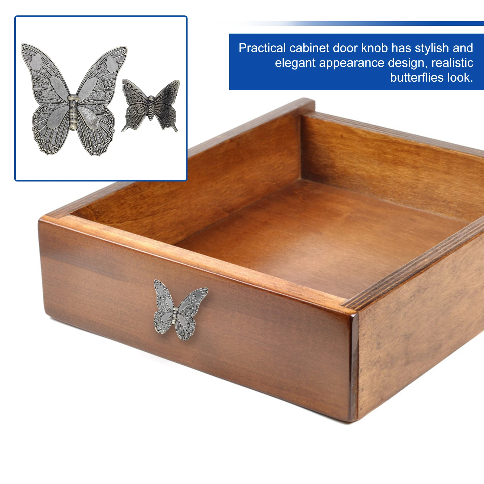 2pcs Cabinet Handles Drawer Knobs for Dresser Door Kitchen Furniture Zinc Alloy Delicate Butterflies Design for Furniture
2pcs Cabinet Handles Drawer Knobs for Dresser Door Kitchen Furniture Zinc Alloy Delicate Butterflies Design for Furniture