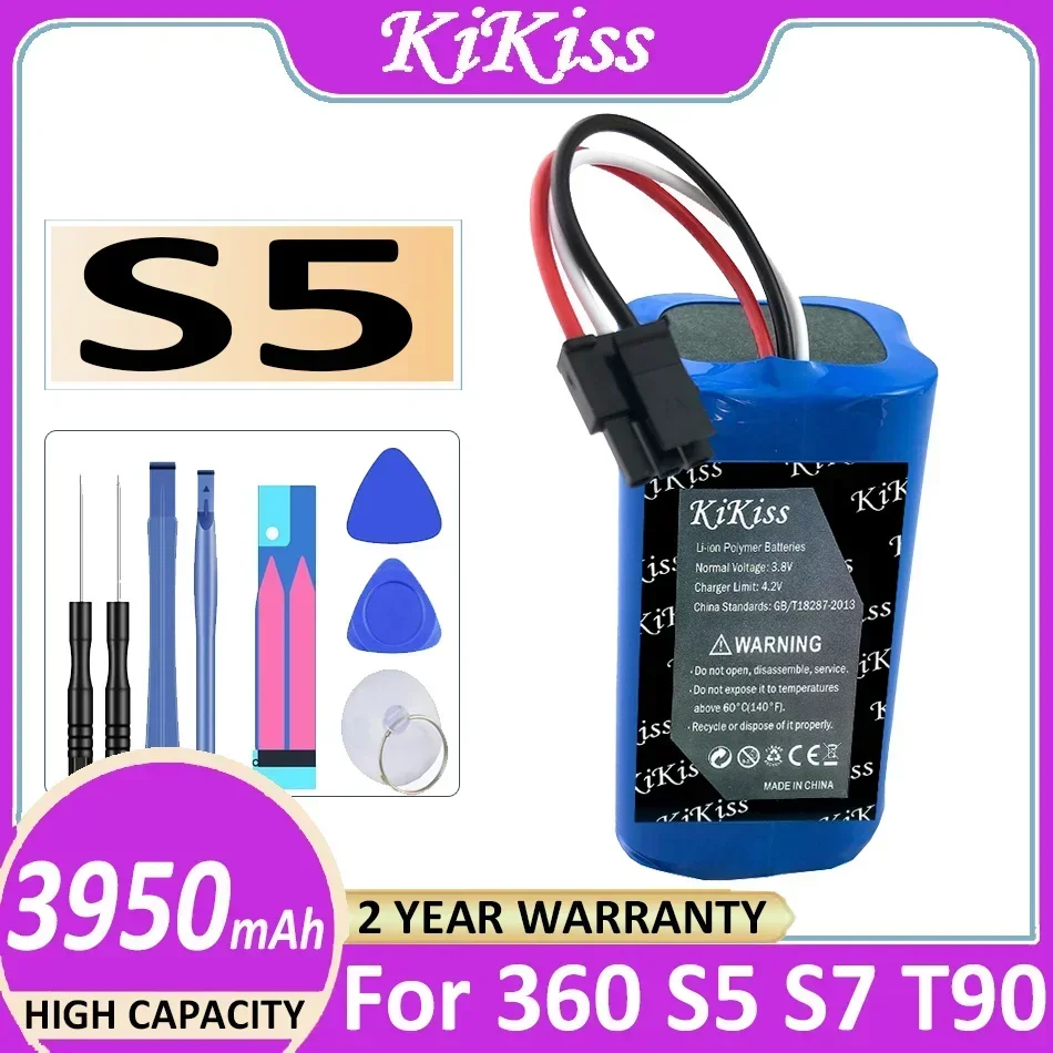 Robotic Vacuum Cleaner Accessories Battery 3950mAh For 360 S5 S7 T90 Robotic Vacuum Cleaner Spare Parts
Robotic Vacuum Cleaner Accessories Battery 3950mAh For 360 S5 S7 T90 Robotic Vacuum Cleaner Spare Parts