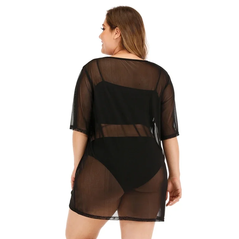 Summer Female Breathable Quick Dry Bikini Cover Up Dress Sexy Women Beach Cover Up See Throug Mesh Beach Skirt Bikini Blouse
Summer Female Breathable Quick Dry Bikini Cover Up Dress Sexy Women Beach Cover Up See Throug Mesh Beach Skirt Bikini Blouse