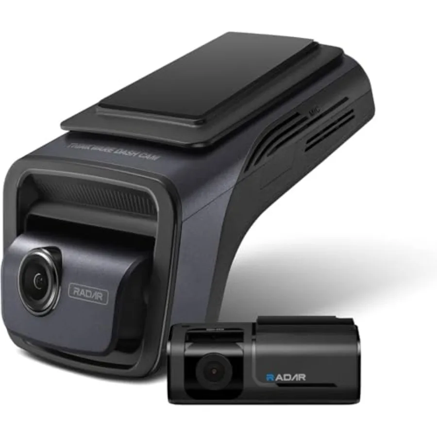 Car dash cam with STARVIS 2 sensors, red color, super night vision for front and rear recording, 4K U3000 model with 5GHz WiFi,
Car dash cam with STARVIS 2 sensors, red color, super night vision for front and rear recording, 4K U3000 model with 5GHz WiFi,