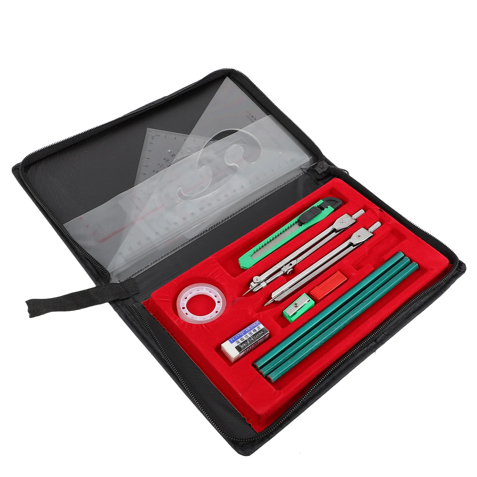 Mechanical Pencils Drawing Kit Design Tools Drafting Rulers Students Pens Eraser Black School Supplies Use
Mechanical Pencils Drawing Kit Design Tools Drafting Rulers Students Pens Eraser Black School Supplies Use