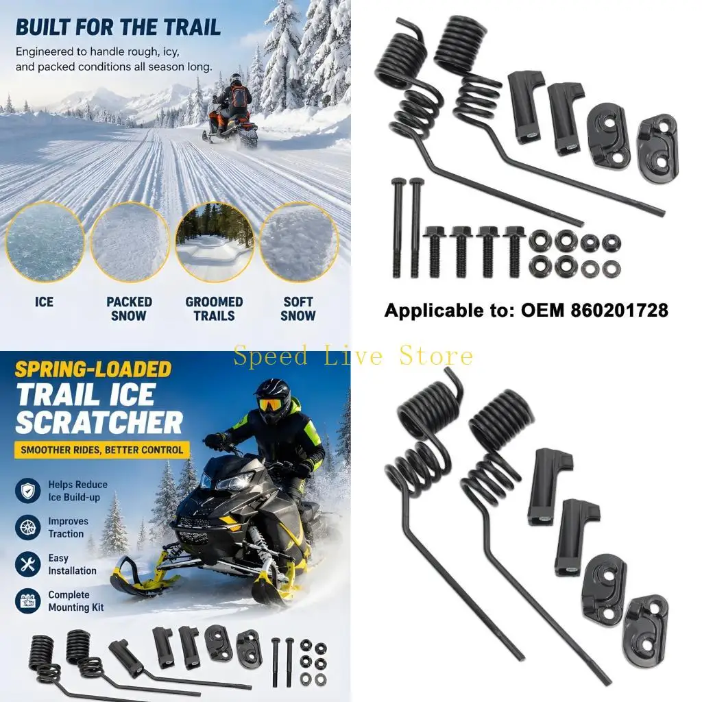 547C Spring Assisted Snowmobile Ice Scraper Designed To Improve Control And Minimize Slipping On Snow
547C Spring Assisted Snowmobile Ice Scraper Designed To Improve Control And Minimize Slipping On Snow