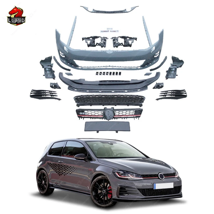 Car Modification GTI Style Full Set Body Kit for Volkswagen Golf 7 with Front Bumper Lip Rear Diffuser Side Skirts Grille
Car Modification GTI Style Full Set Body Kit for Volkswagen Golf 7 with Front Bumper Lip Rear Diffuser Side Skirts Grille