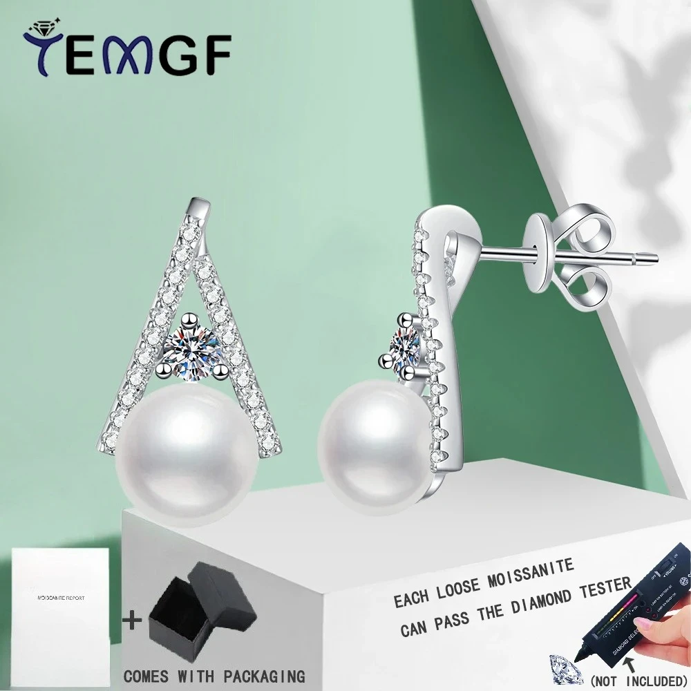 TEMGF 3mm/4mm Moissanite Ear Studs Freshwater Pearl Earrings for Women V Shape S925 Sterling Silver Fashion Fine Jewelry Gifts
TEMGF 3mm/4mm Moissanite Ear Studs Freshwater Pearl Earrings for Women V Shape S925 Sterling Silver Fashion Fine Jewelry Gifts