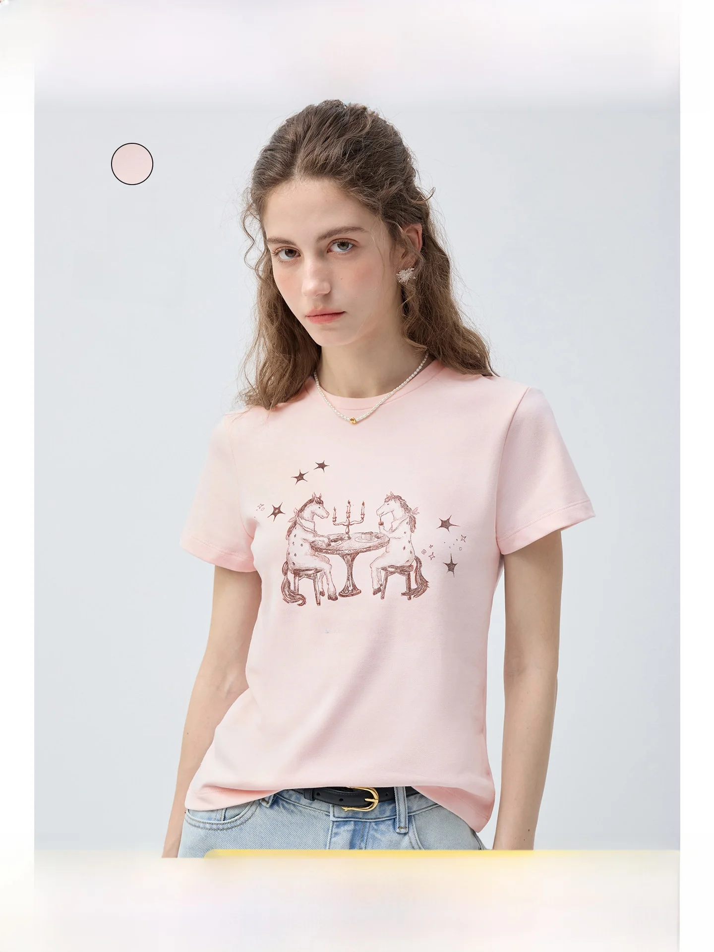 plus Size round Neck Short Sleeve T-Shirt Slimming Fit Summer Versatile Micro Plump Women's Top Shoulder Width Standard Lengt...
plus Size round Neck Short Sleeve T-Shirt Slimming Fit Summer Versatile Micro Plump Women's Top Shoulder Width Standard Lengt...