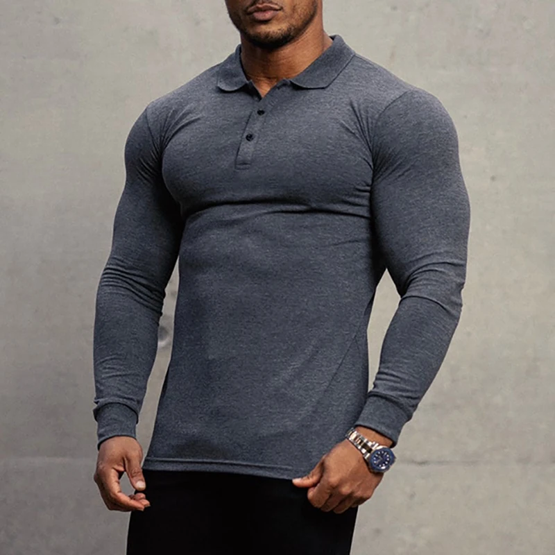 New Fashion Autumn Sports Polo Shirt Mens Stretch Cotton Gym Clothing Spring Casual Long Sleeve Polos Male Breathable T Shirt
New Fashion Autumn Sports Polo Shirt Mens Stretch Cotton Gym Clothing Spring Casual Long Sleeve Polos Male Breathable T Shirt