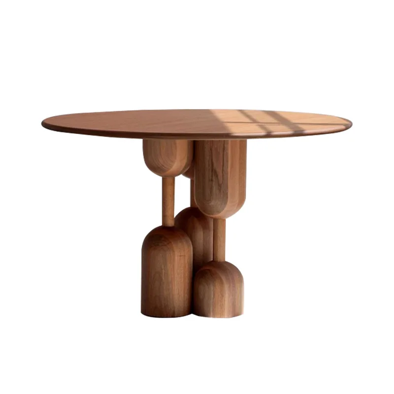 Household small apartment round solid wood foot oak modern minimalist designer creative round table
Household small apartment round solid wood foot oak modern minimalist designer creative round table