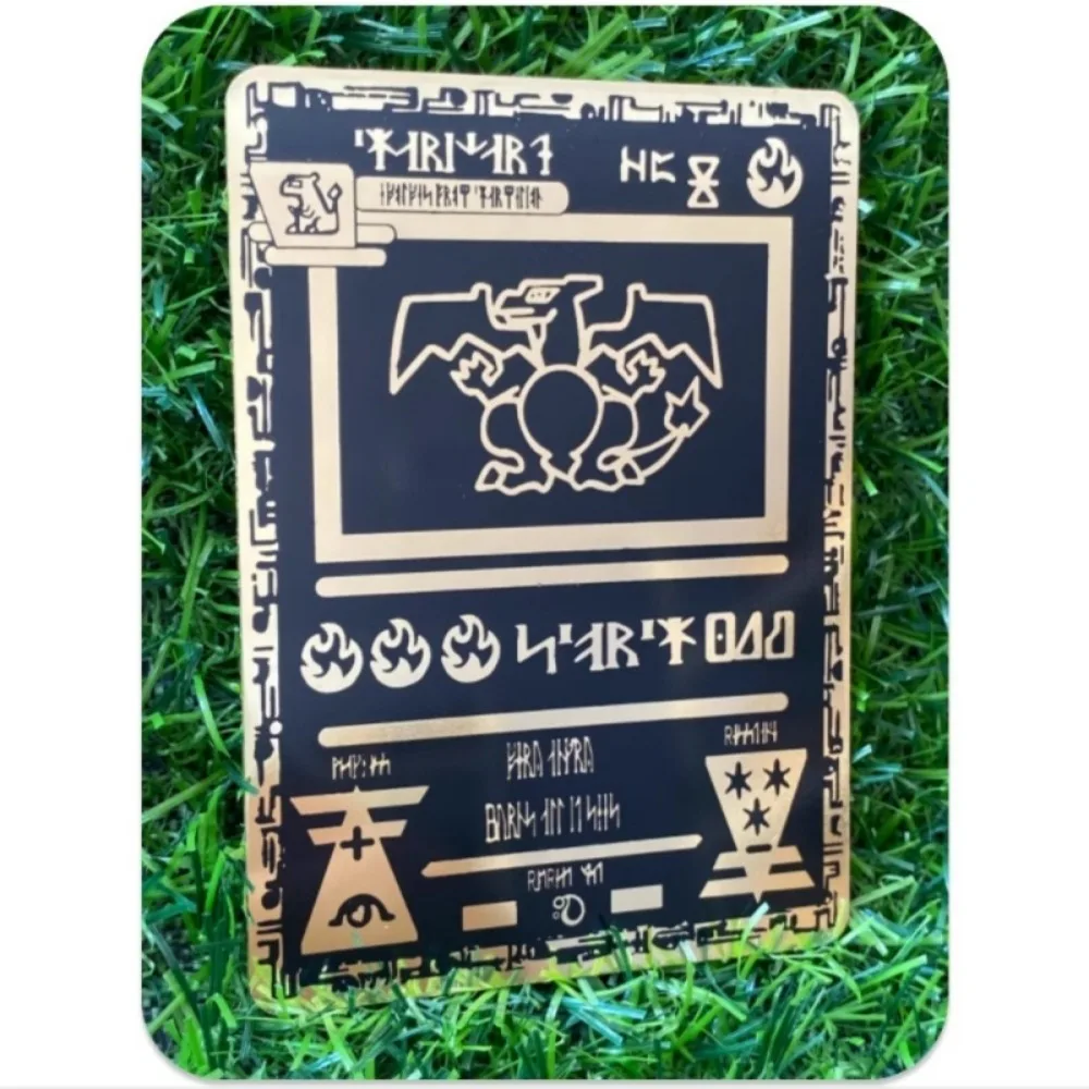 DIY PTCG Pokemon Black Gold Relief Card Charizard Squirtle Anime Peripheral Game Collection Card Holiday Gift
DIY PTCG Pokemon Black Gold Relief Card Charizard Squirtle Anime Peripheral Game Collection Card Holiday Gift