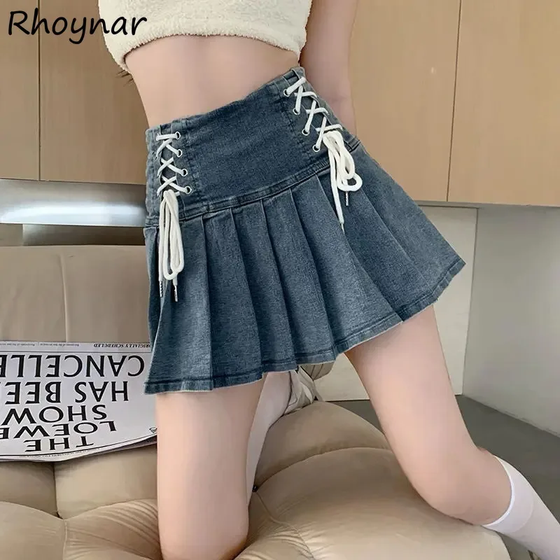 Solid Skirts Women Simple All-match Casual Daily Lace-up Pleated Design Korean Style Streetwear Trendy Summer Sweet Girls Cozy
Solid Skirts Women Simple All-match Casual Daily Lace-up Pleated Design Korean Style Streetwear Trendy Summer Sweet Girls Cozy