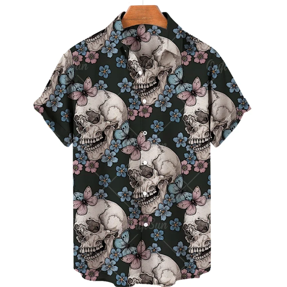Hawaiian Beach Shirt Fashion Design Men's 3D Skull Print Shirt Retro Casual Street Clothing Men's Summer Unisex Short Sleeve Top
Hawaiian Beach Shirt Fashion Design Men's 3D Skull Print Shirt Retro Casual Street Clothing Men's Summer Unisex Short Sleeve Top