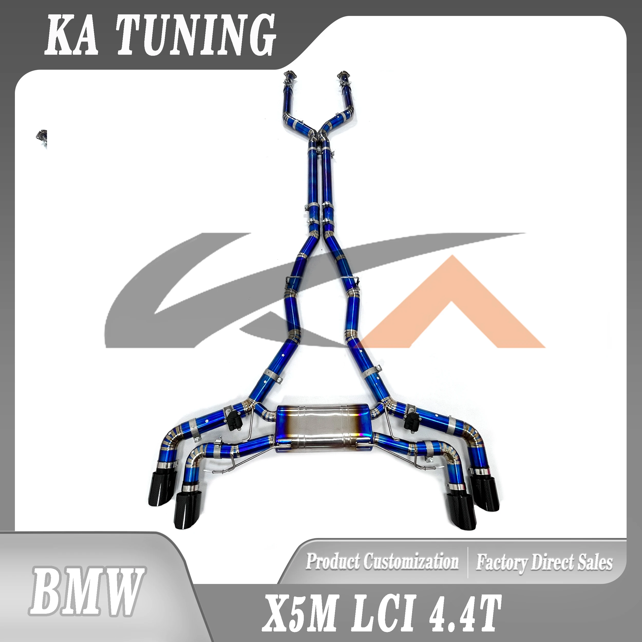 KA Tuning Titanium Catback Exhaust System for BMW X5M X6M F95 F96 4..4T with Muffler Valve Performance
KA Tuning Titanium Catback Exhaust System for BMW X5M X6M F95 F96 4..4T with Muffler Valve Performance