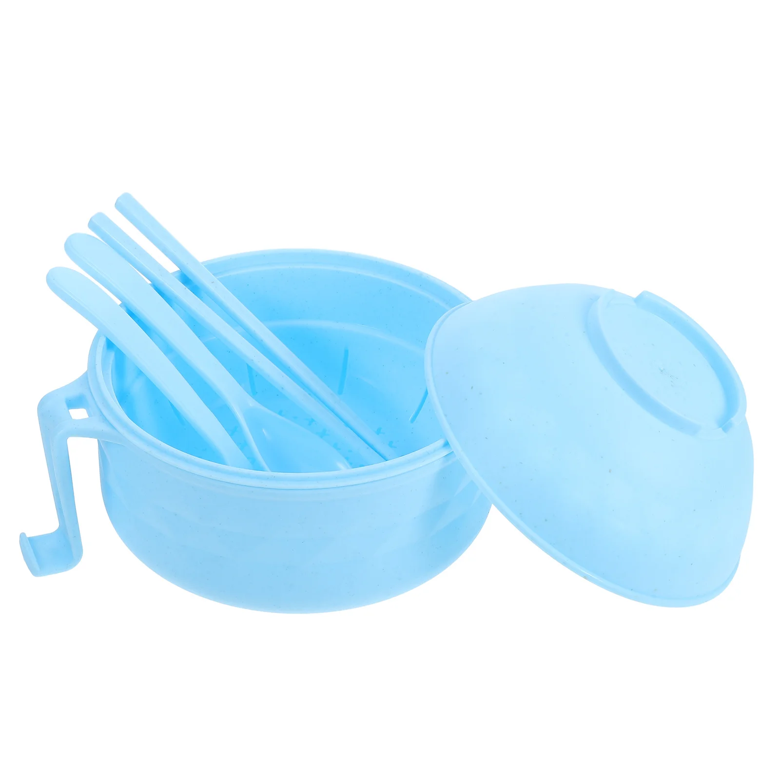 Microwave Ramen Bowl Set Blue Plastic Ramen Noodle Cooker Lid Microwave Safe Multipurpose Soup Pasta Dorm Room 
Microwave Ramen Bowl Set Blue Plastic Ramen Noodle Cooker Lid Microwave Safe Multipurpose Soup Pasta Dorm Room