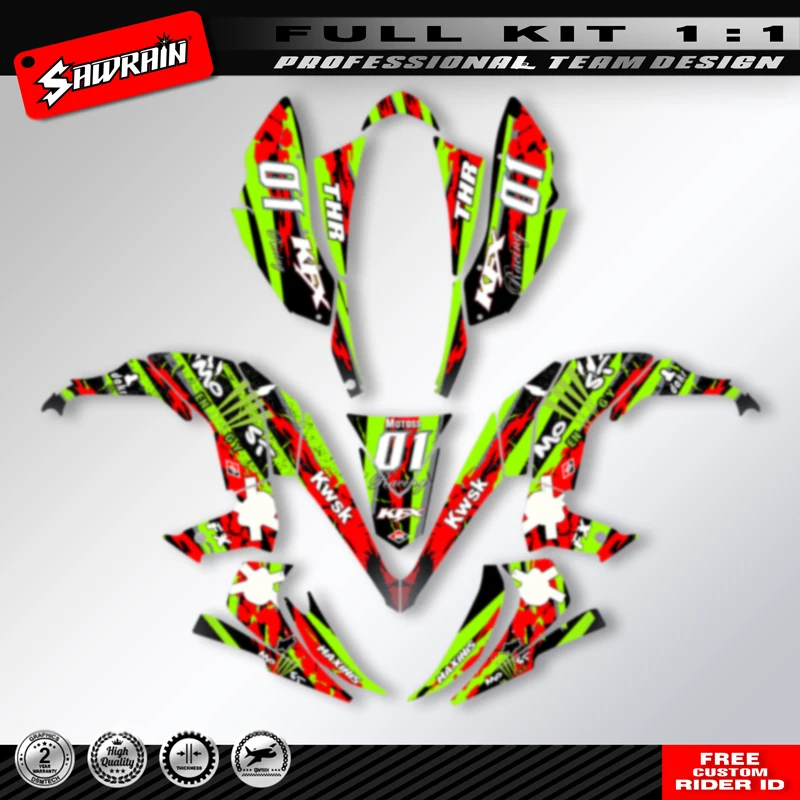 Sawrain Custom Motorcycle Backgrounds Graphcis Decal Stickers Kits for KAWASAKI KFX 450 450R
Sawrain Custom Motorcycle Backgrounds Graphcis Decal Stickers Kits for KAWASAKI KFX 450 450R