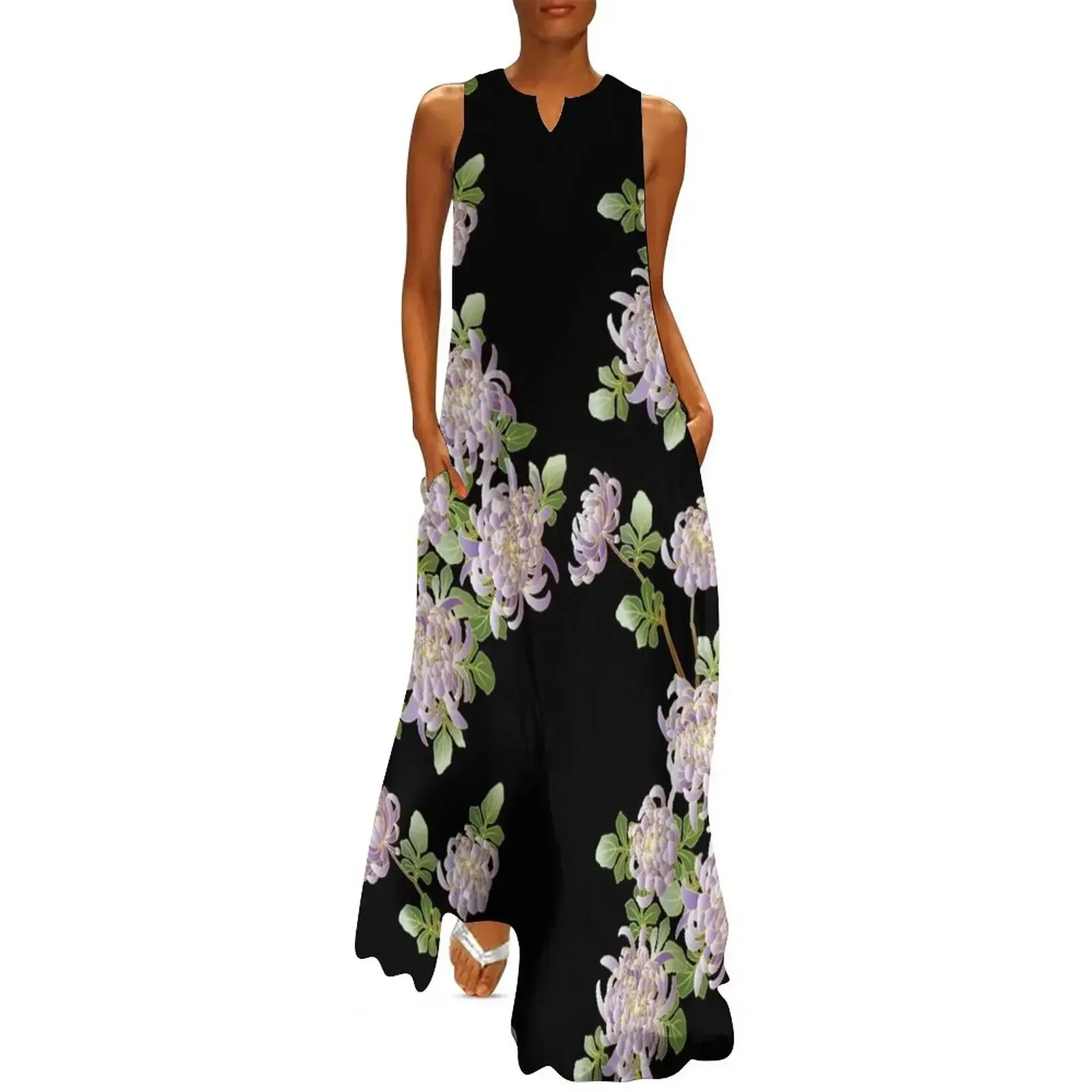 Japanese Purple Chrysanthemum Flower Long Dress Dresses gala dresses korean style Woman fashion Evening dresses Dress
Japanese Purple Chrysanthemum Flower Long Dress Dresses gala dresses korean style Woman fashion Evening dresses Dress